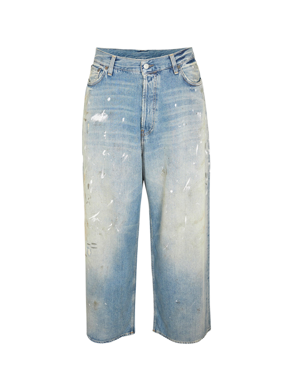 Trafalgar Distressed Wide Leg Jeans ג׳ינס רחב תכלת שחוק