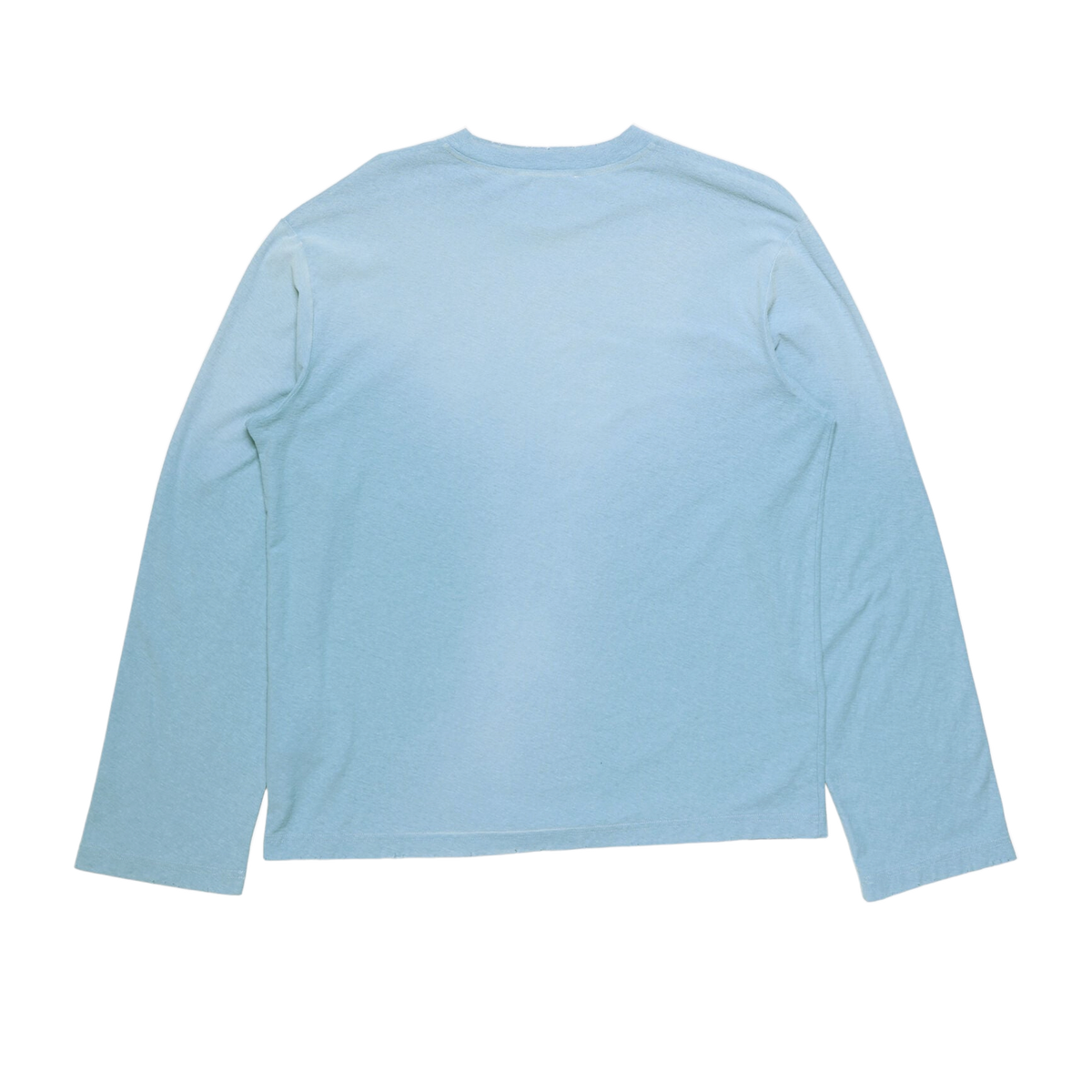 ACNE STUDIOS Sprayed 1996 Logo Long Sleeve T-Shirt Cornflower Blue