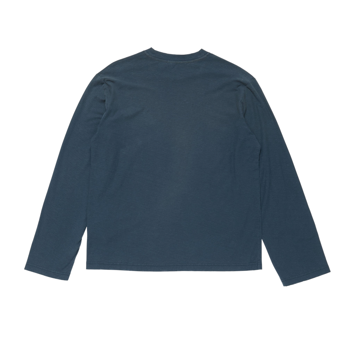ACNE STUDIOS Sprayed 1996 Logo Long Sleeve T-Shirt Deep Blue