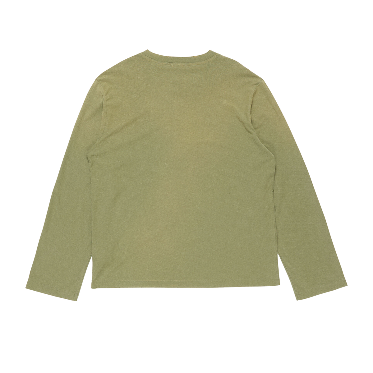 ACNE STUDIOS Sprayed 1996 Logo Long Sleeve T-Shirt Olive Green