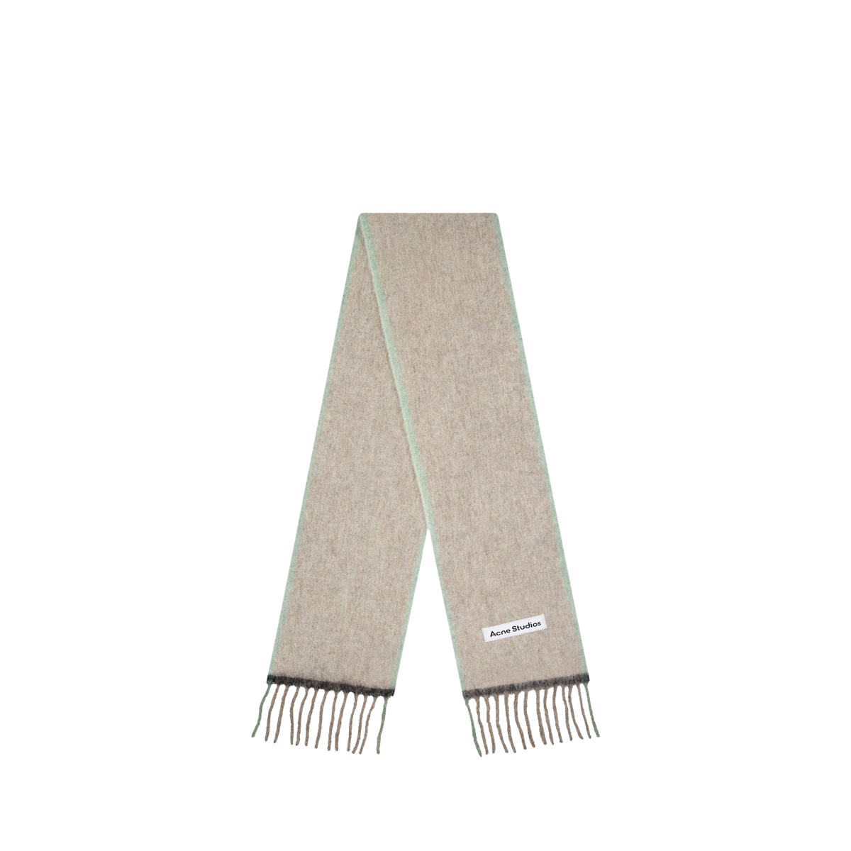 Vally Solid Scarf צעיף צמר אפור בהיר