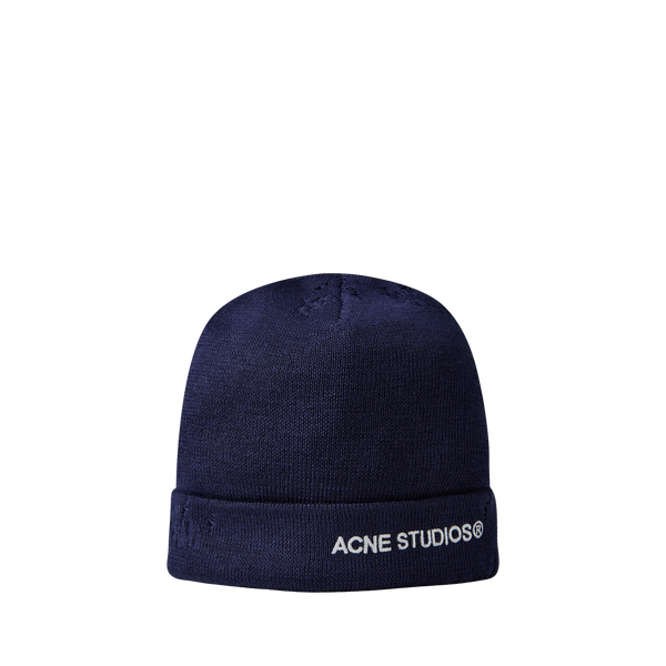 Logo Beanie כובע גרב נייבי עם לוגו רקום