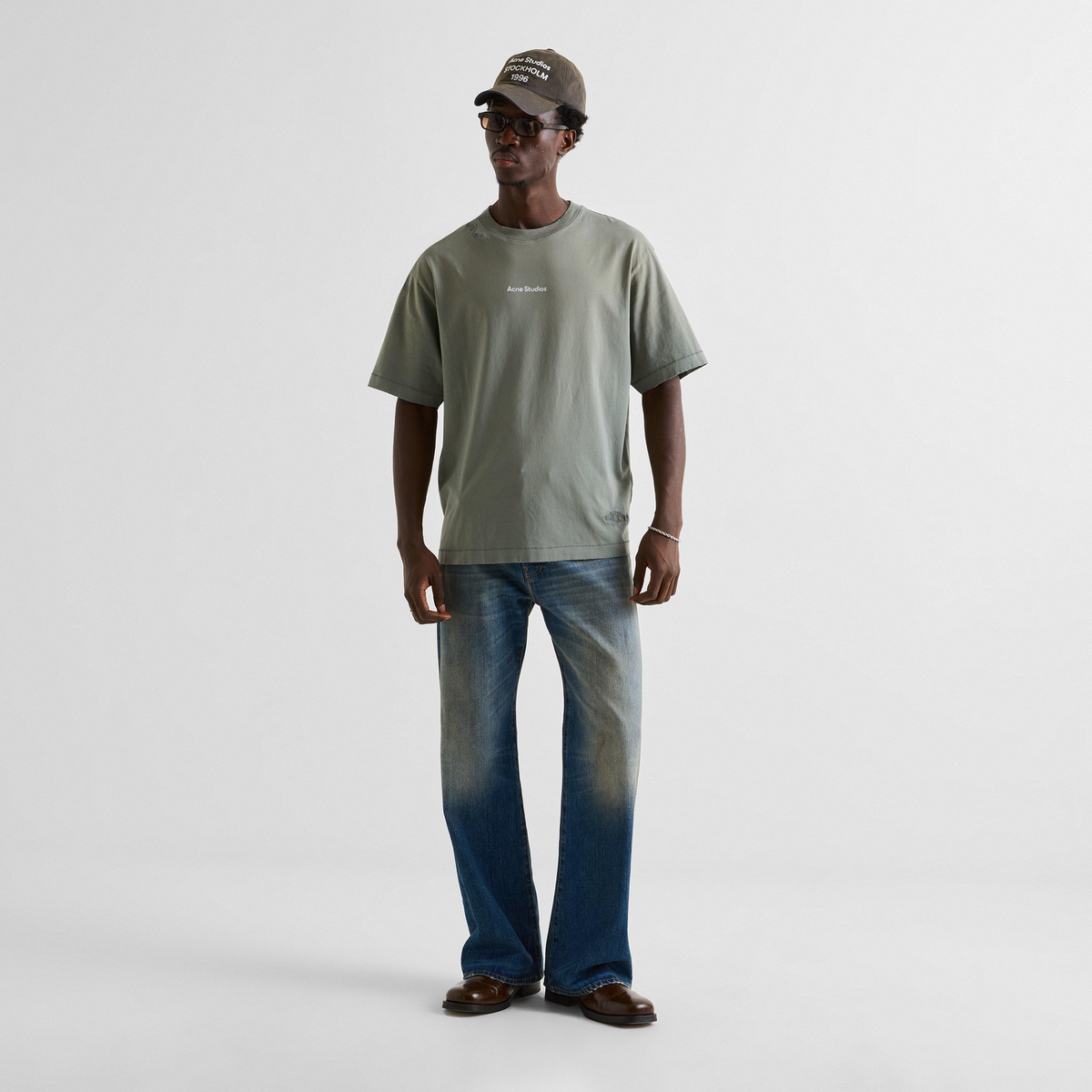 2021 Bingo Straight Leg Jeans ג׳ינס ישר בכחול בינוני שטוף