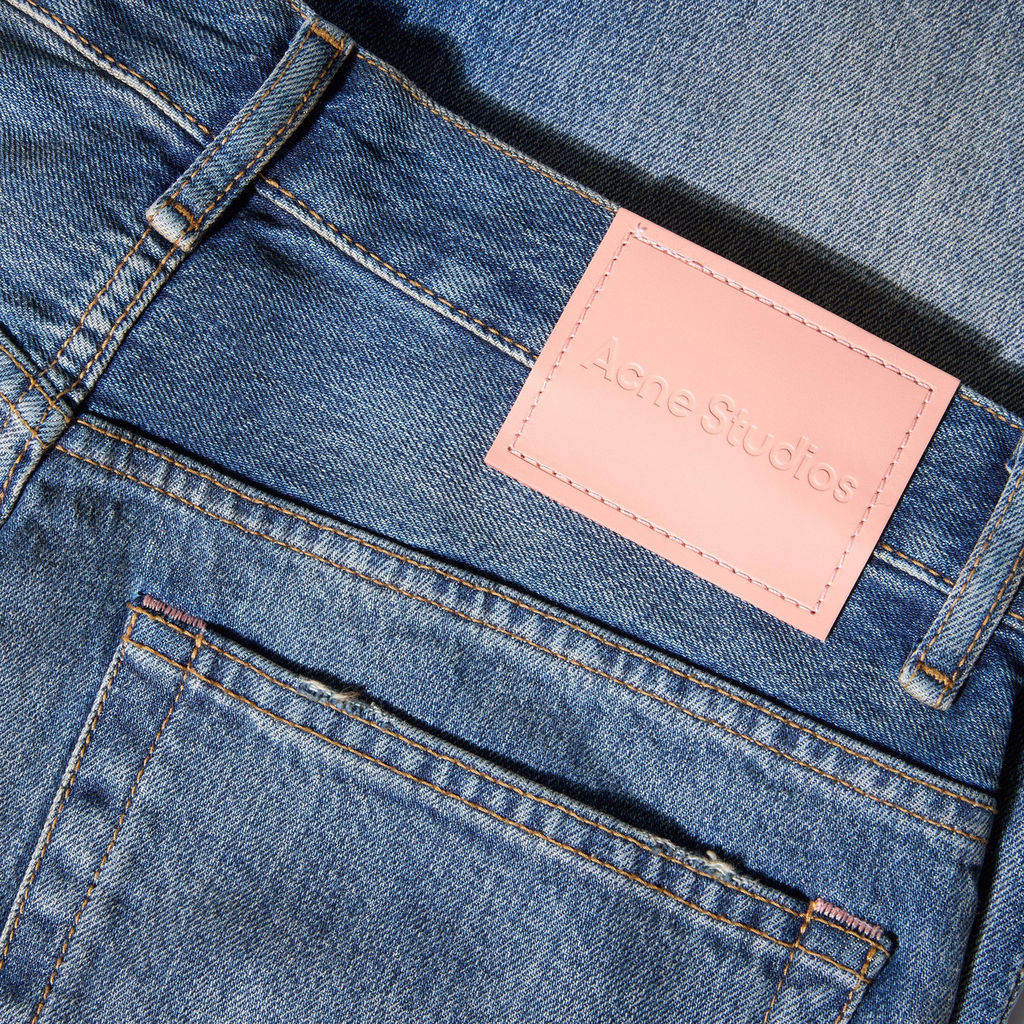 2021 Bingo Straight Leg Jeans ג׳ינס ישר בכחול בינוני שטוף