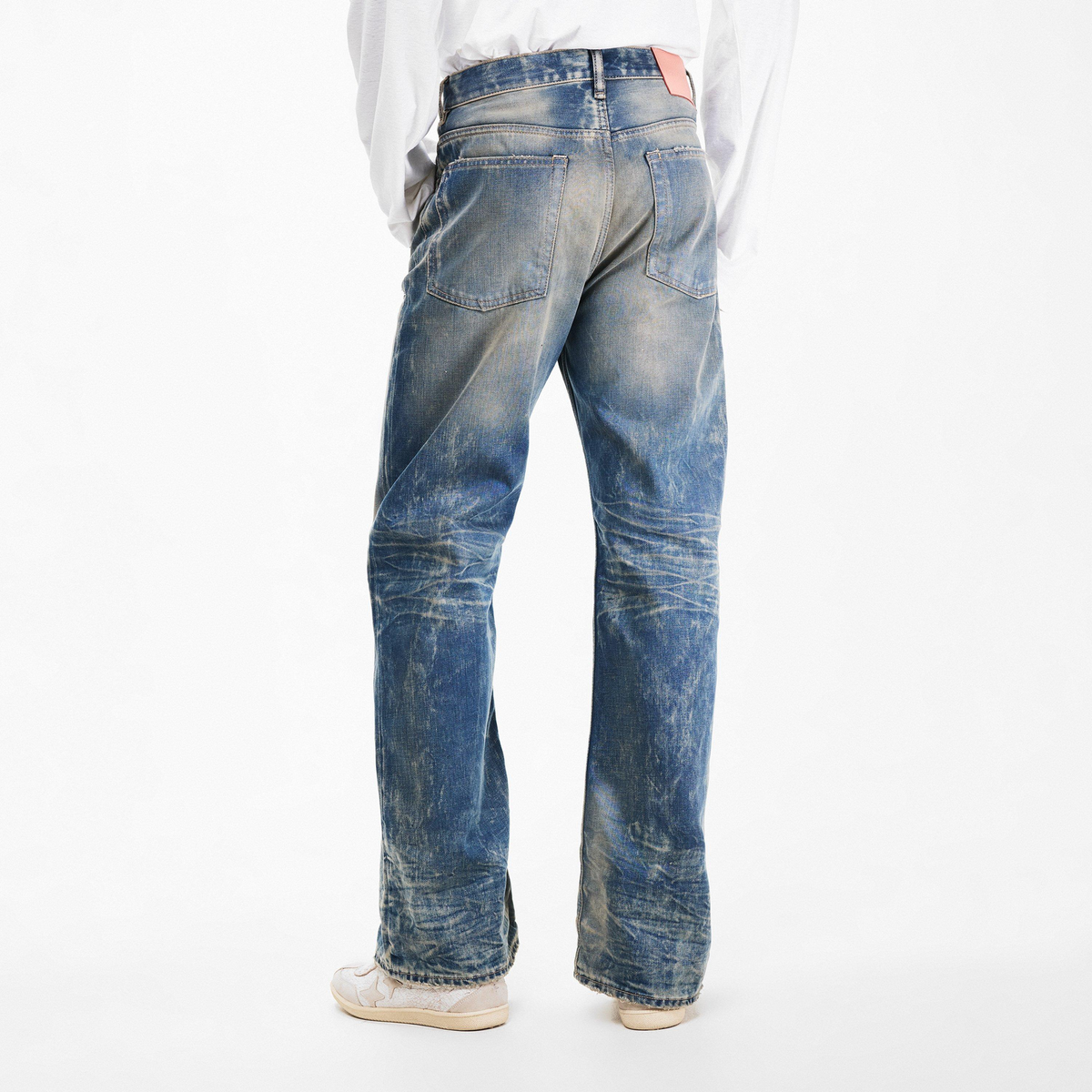 Goldmine Wide Leg Jeans ג׳ינס רחב כחול שטוף