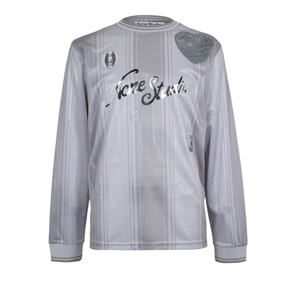 ACNE STUDIOS Long Sleeve Jersey T-Shirt חולצת ג׳רזי ארוכה באפור בהיר