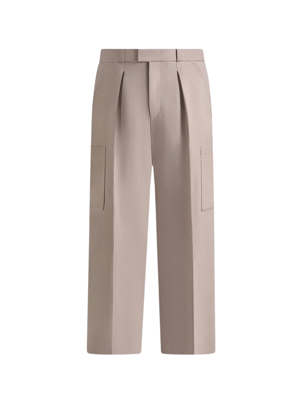 Straight Leg Cargo Trousers מכנסי קרגו בז׳