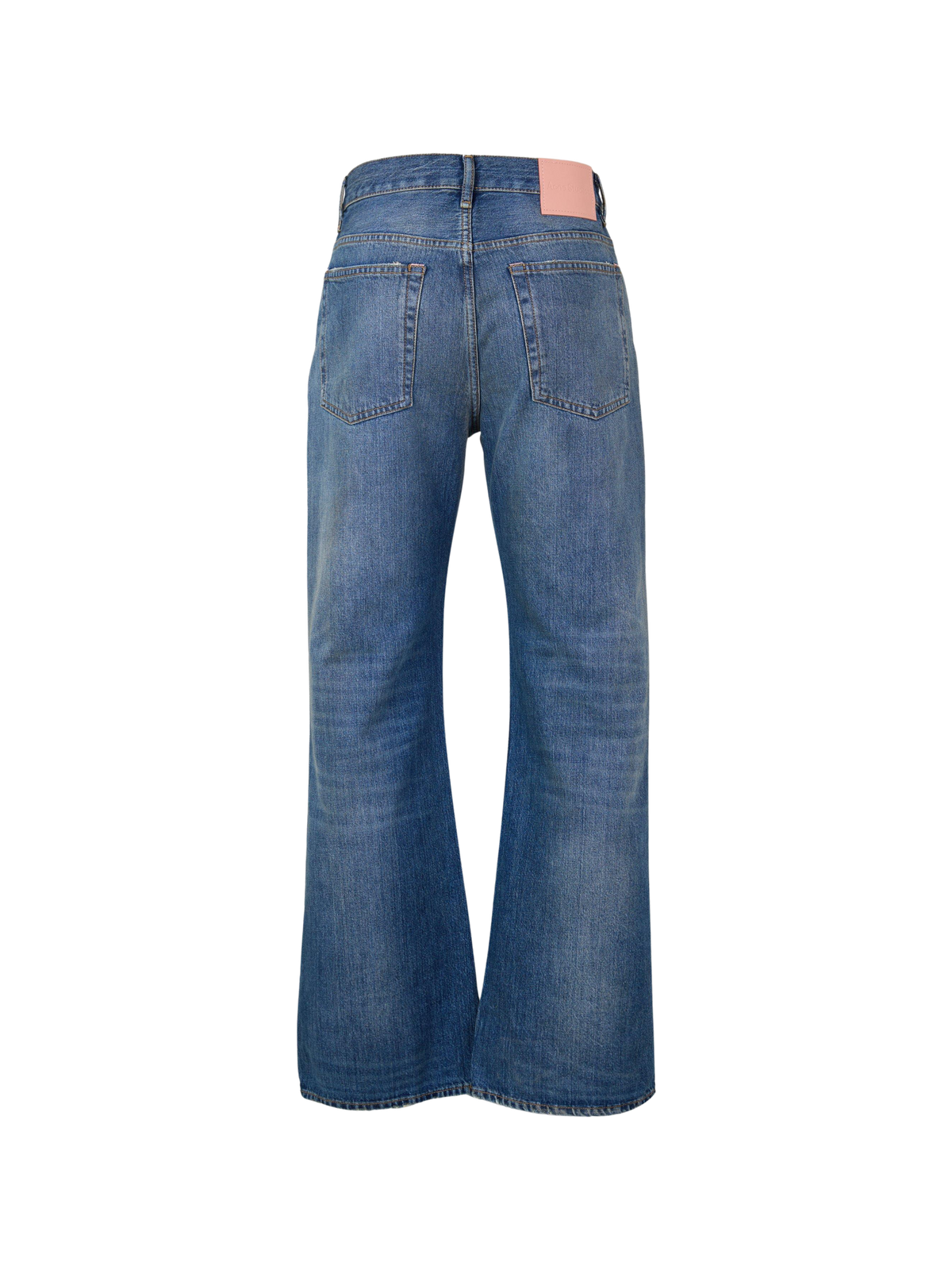 2021 Bingo Straight Leg Jeans ג׳ינס ישר בכחול בינוני שטוף