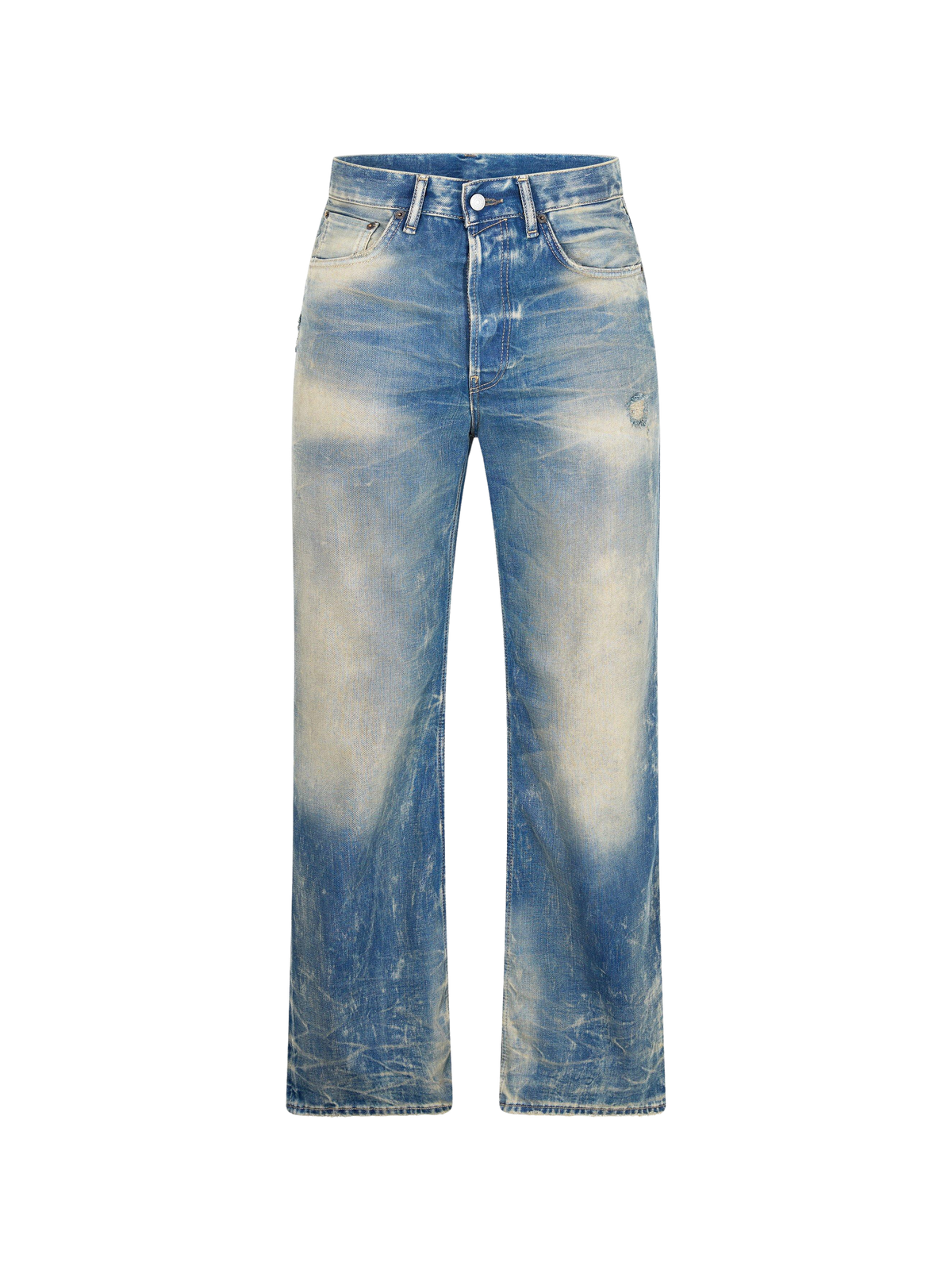 ACNE STUDIOS Goldmine Wide Leg Jeans ג׳ינס רחב כחול שטוף