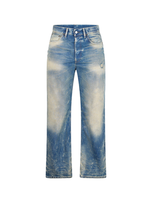 ACNE STUDIOS Goldmine Wide Leg Jeans ג׳ינס רחב כחול שטוף