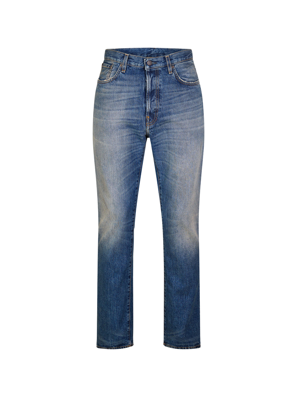 1996M Distressed Jeans ג׳ינס כחול בינוני שחוק