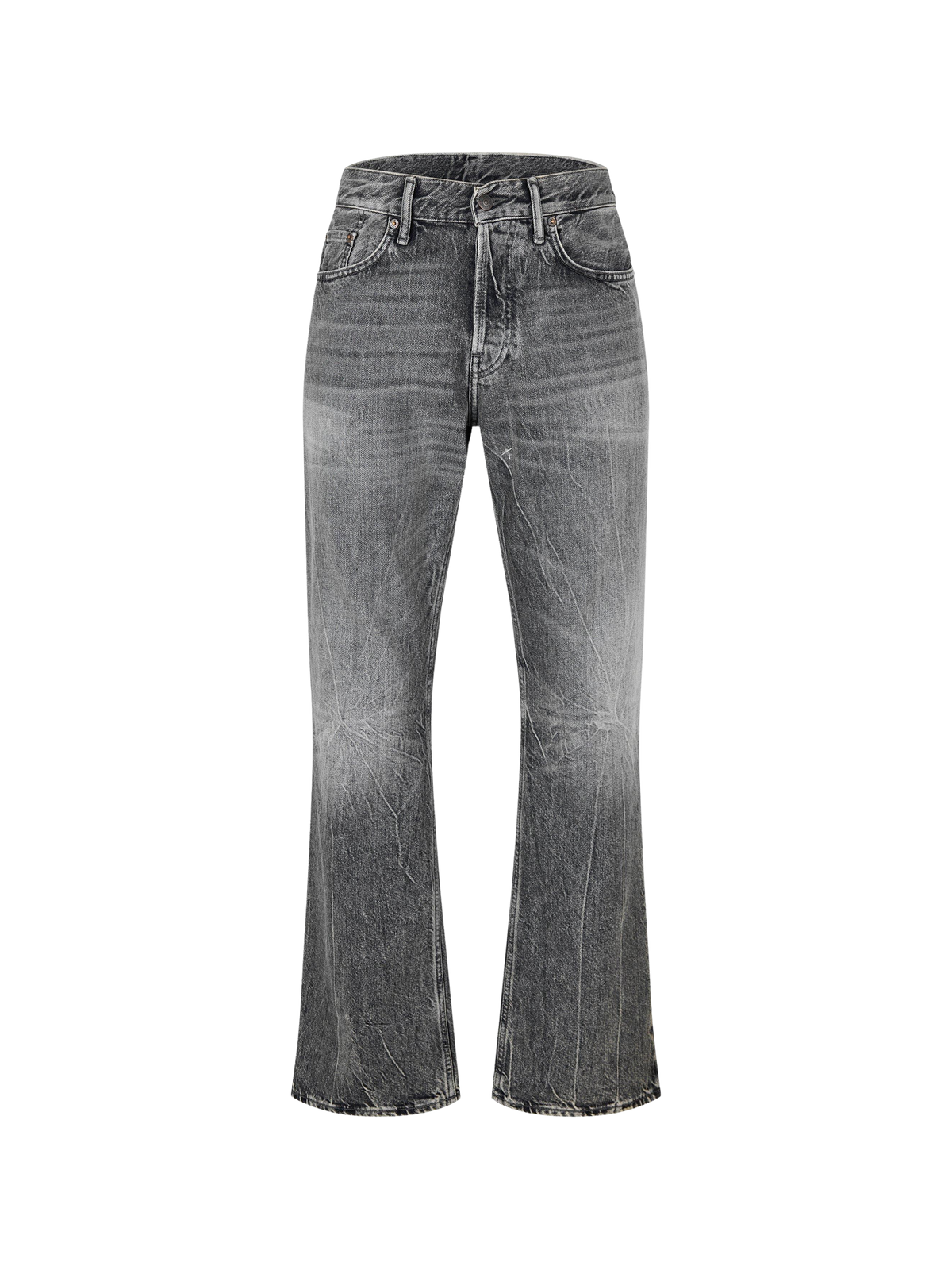 ACNE STUDIOS Gothic Straight Leg Jeans ג׳ינס ישר אפור כהה שטוף