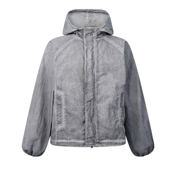 ז׳קט רוח אפור במראה שטוף Washed Windbreaker