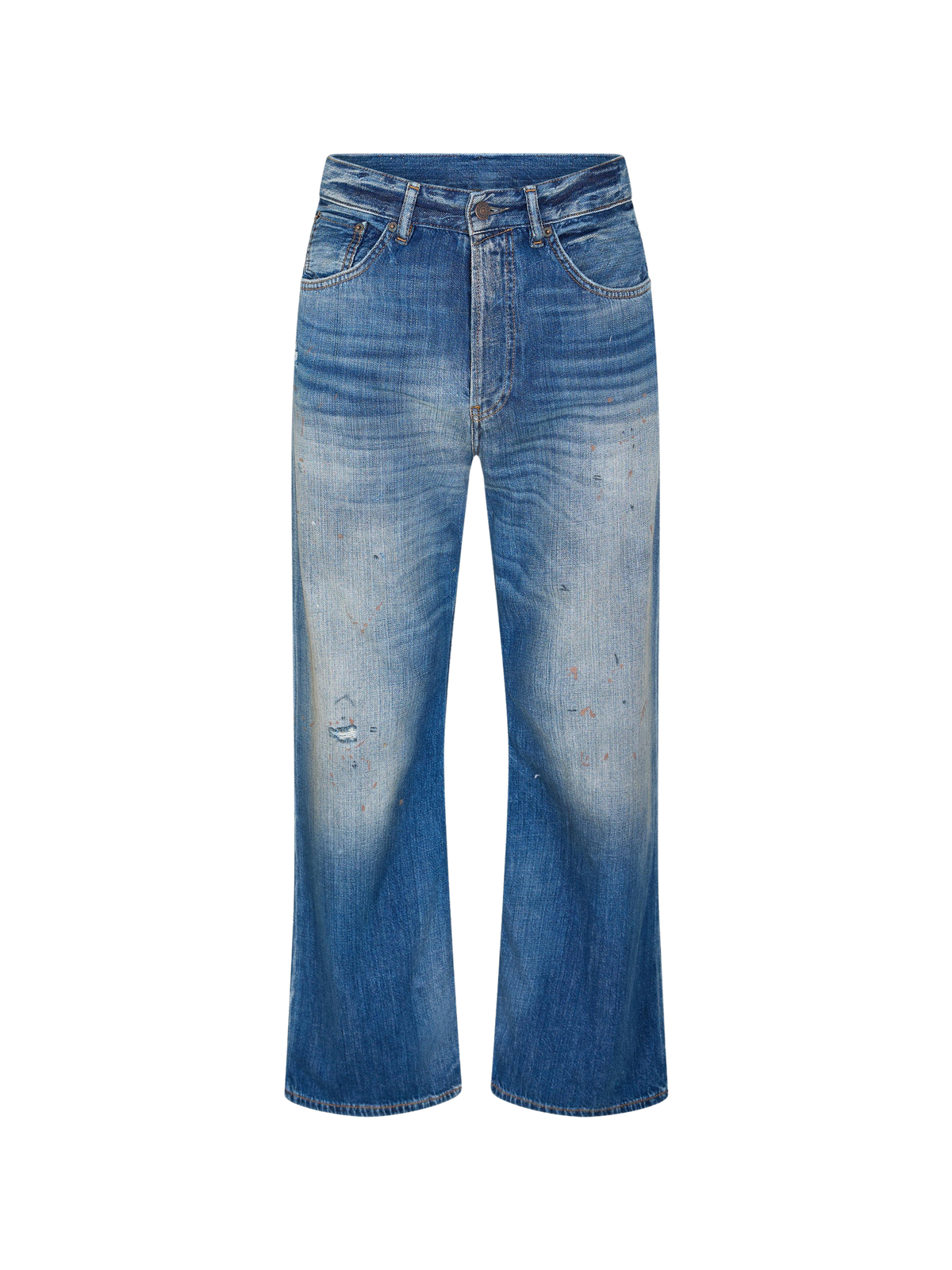 ACNE STUDIOS Trafalgar Relaxed Wide Leg Jeans ג׳ינס רחב כחול בינוני