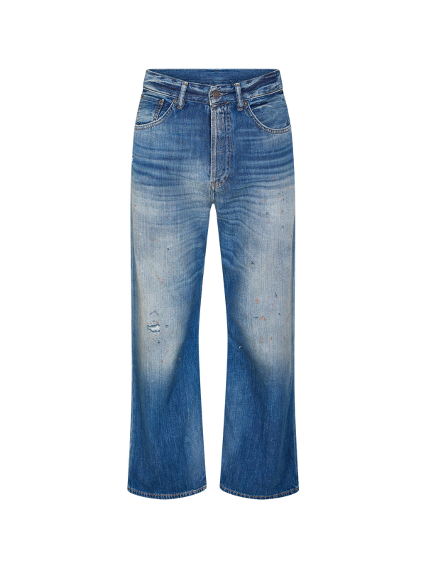 ACNE STUDIOS Trafalgar Relaxed Wide Leg Jeans ג׳ינס רחב כחול בינוני