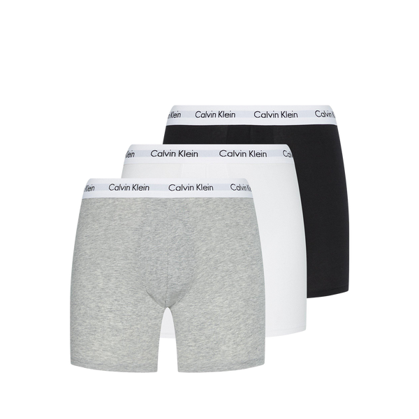 3-Pack Boxer Briefs מארז 3 תחתוני בוקסר ארוכים בשחור לבן ואפור