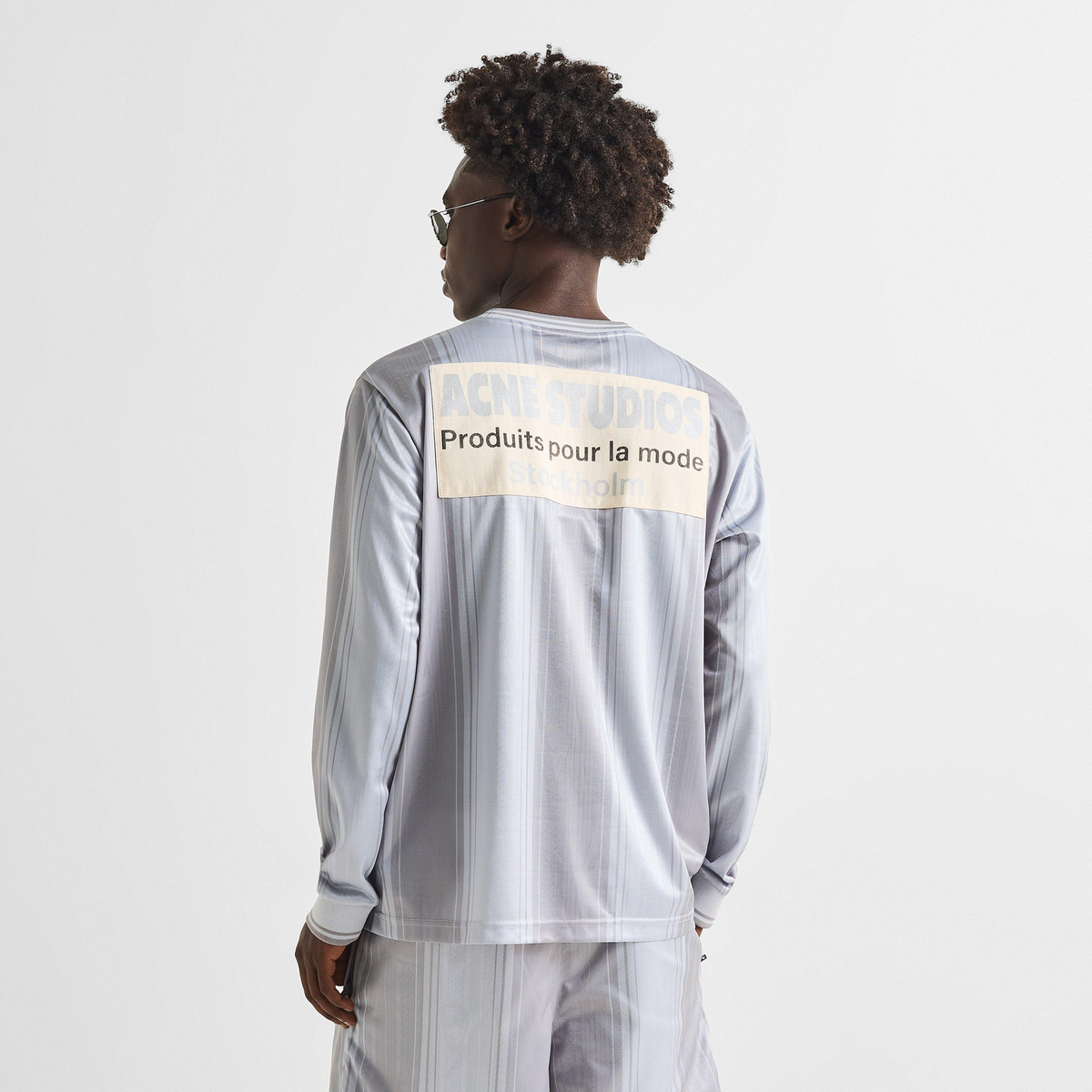 ACNE STUDIOS Long Sleeve Jersey T-Shirt חולצת ג׳רזי ארוכה באפור בהיר